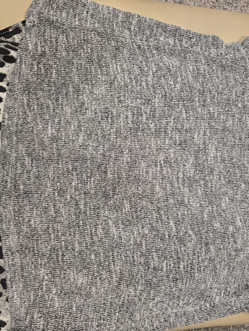 Iz Byer Gray Marled Knit Women's Top